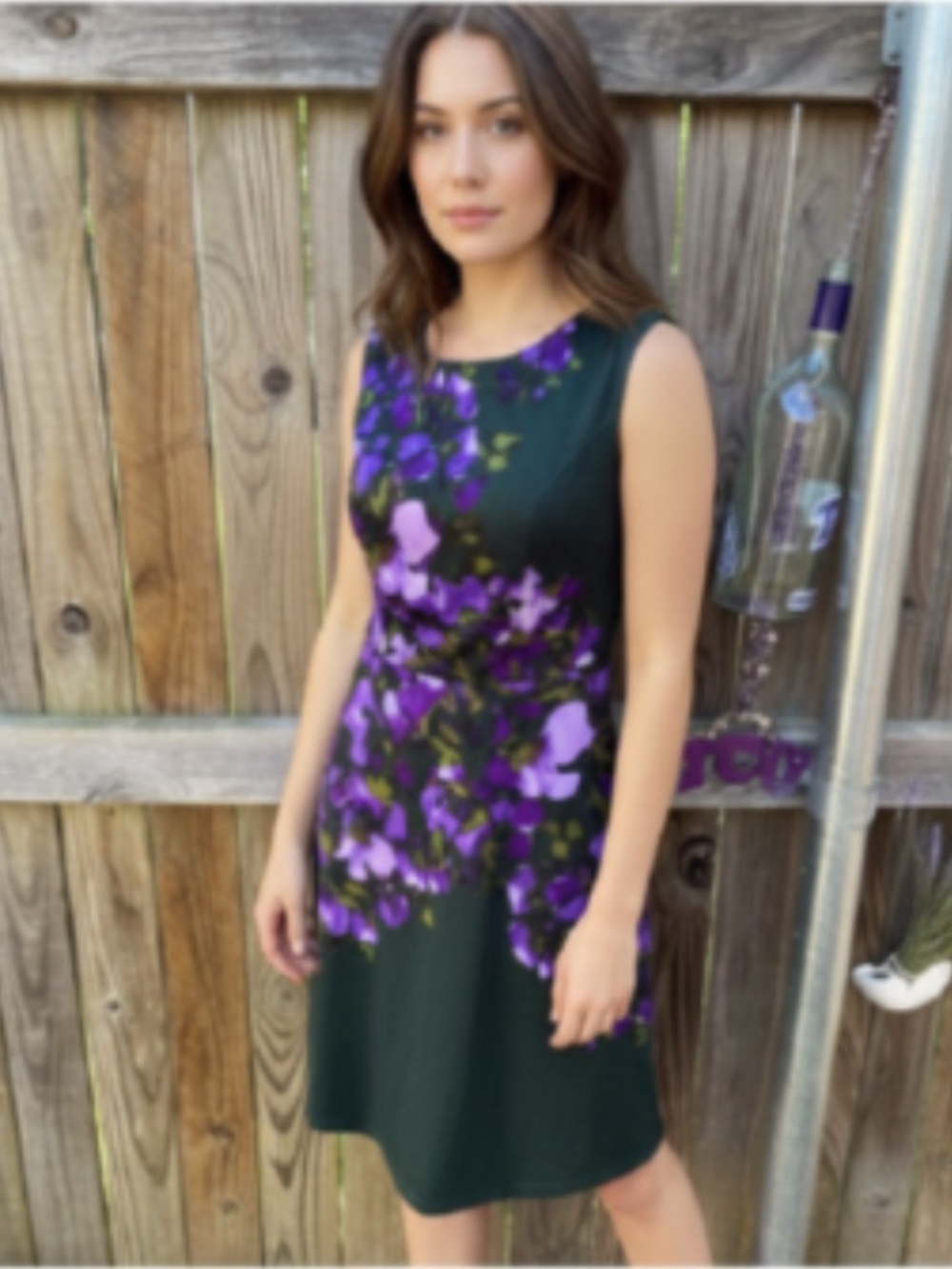 👗Wisp Petites Floral Sleeveless Dress